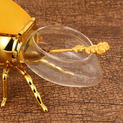 Креативная мультяшная банка для приправ в форме пчелы, горшочек для меда с ложкой для декора кухни, праздничных вечеринок, держатель для хранения масла и приправ