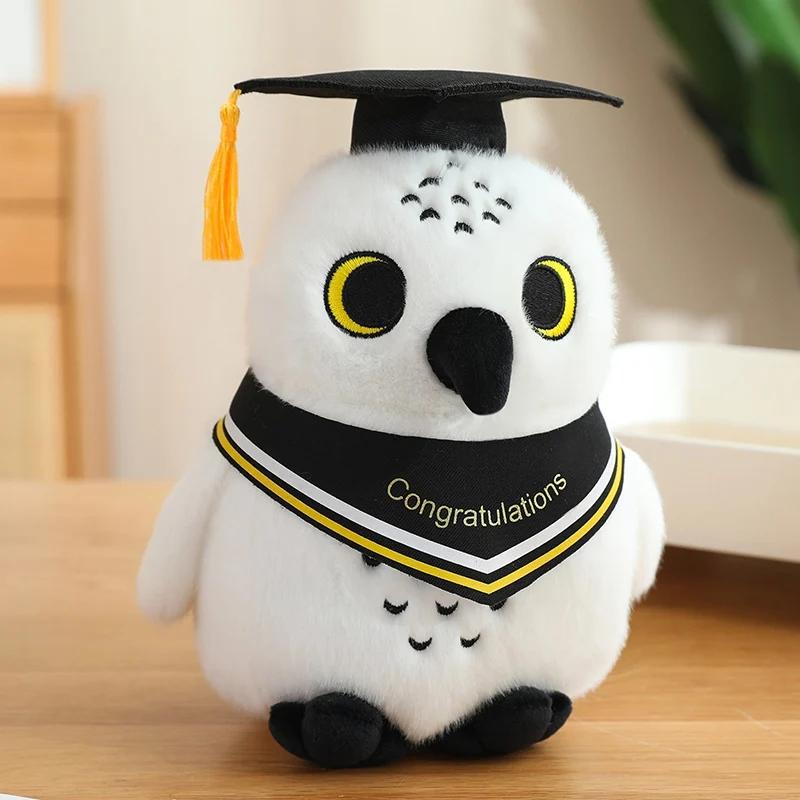 Creative Dr.Owl Plush Toys Cute Soft Bird Doctor Graduation Toys Delicate Ribbon Owl Doll Party Decor Funny Children Gift