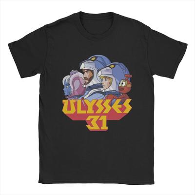 Потрясающие футболки Ulysses 31 для мужчин, хлопковые футболки с круглым вырезом, футболка с коротким рукавом с рисунком, одежда больших размеров