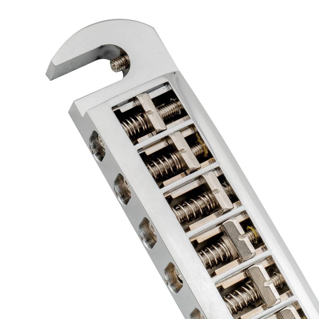 Musiclily Pro Pigtail Style Wraparound Bridge for LP Les Paul SG Electric Chrome 10.5mm Guitars,