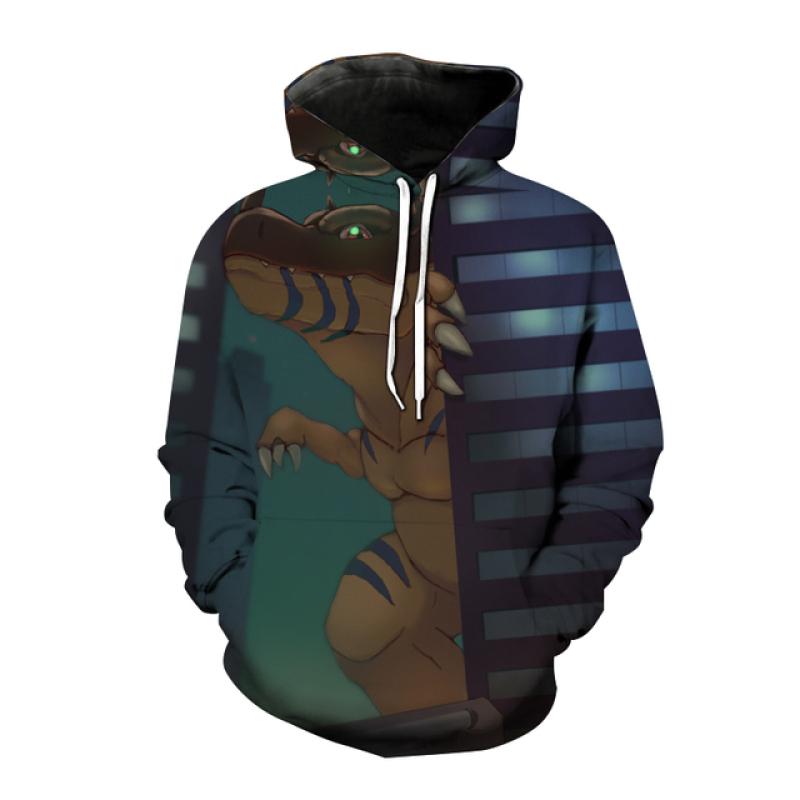 Осень-зима толстовки с капюшоном в стиле аниме Digimon Adventure 3D принт толстовка для мужчин и женщин модный пуловер с капюшоном цифровые монстры пальто унисекс