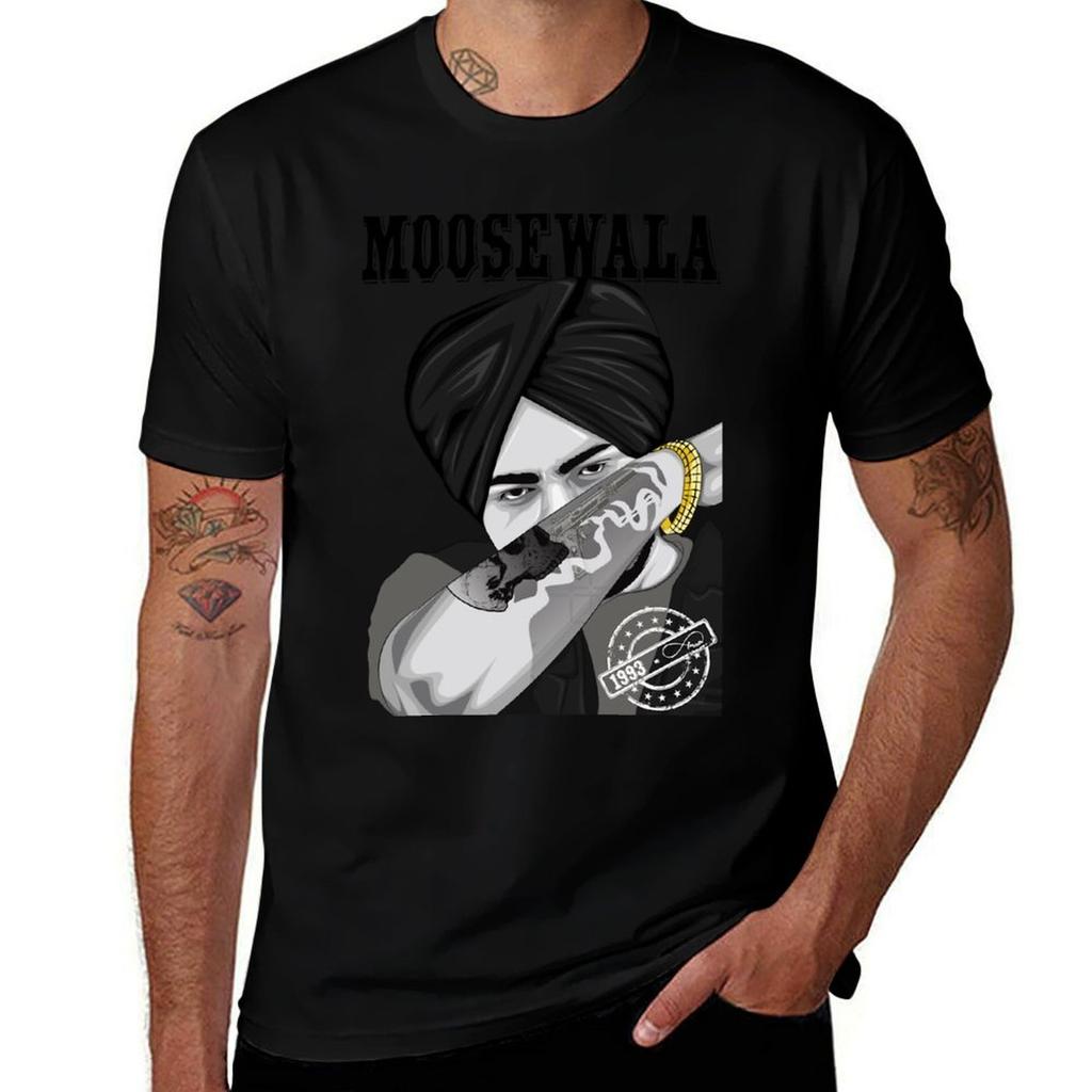 sidhu moose wala 15 TShirt Basic Casual Wear Short Sleeve Top