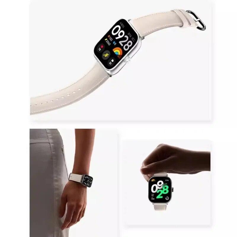 Для Xiaomi Redmi Watch 6 5 4 Роскошный кожаный ремешок Смарт-часы xiaomi band 8Pro/9pro Ремешок Браслет Дышащий Браслет Ремешок Аксессуары