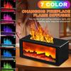 7-Color LED Flame Humidifier & Essential Oil Diffuser Aromatherapy & Night Light for Home Decor