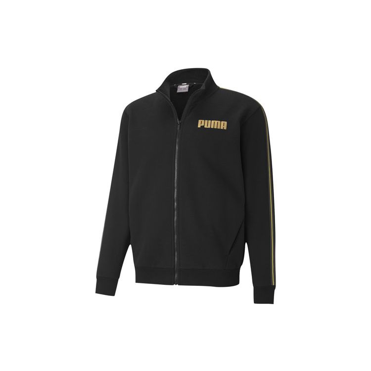Puma Metallic Logo Track Jacket Men Outerwear Black 587666-01