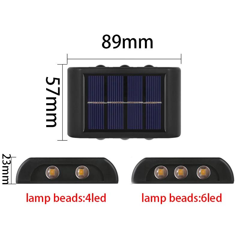 Solar LED Outdoor Light Solar Lighting Sensor Lamp Streetlights Exterior Garden Decoration Garland Waterproof Solar Wall Light