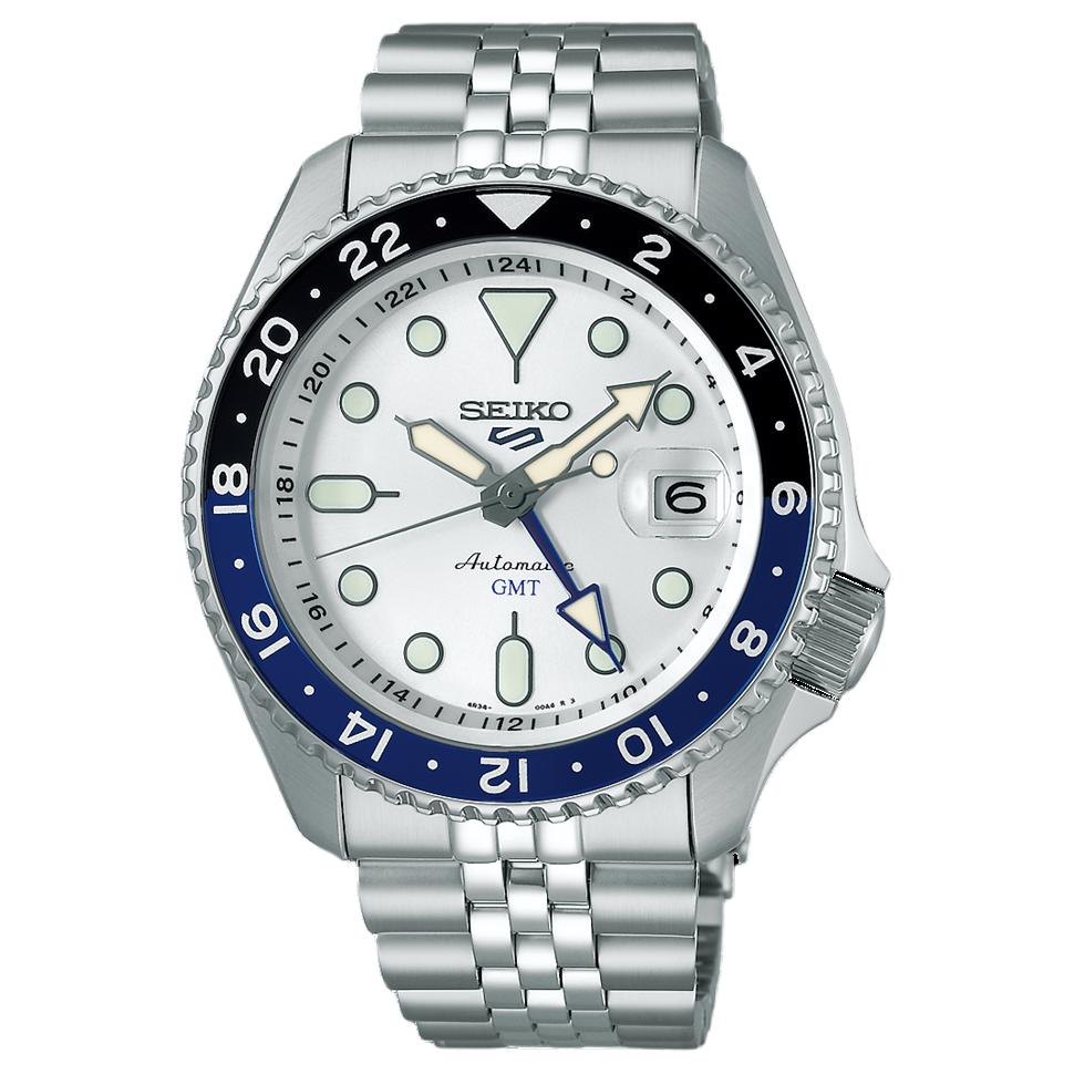 Seiko SKX Водонепроницаемые до 100 м Автоматический/Ручной Механический Механизм Часы с Браслетом из Нержавеющей Стали SSK033