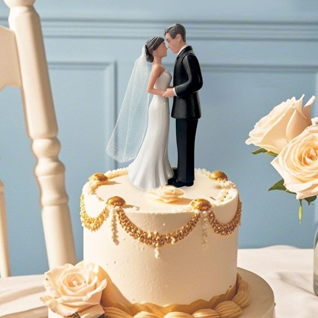 Элегантный свадебный пластиковый топпер для торта Жених и Невеста Идеально подходит для помолвок, девичников и юбилеев