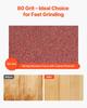 Sanding Belts, 202mm x 485mm Belt Sander Sanding Belts, 12PCS 80 Grit Aluminum Oxide for Woodworking, Steel, Aluminum, Non-Ferrous Metals