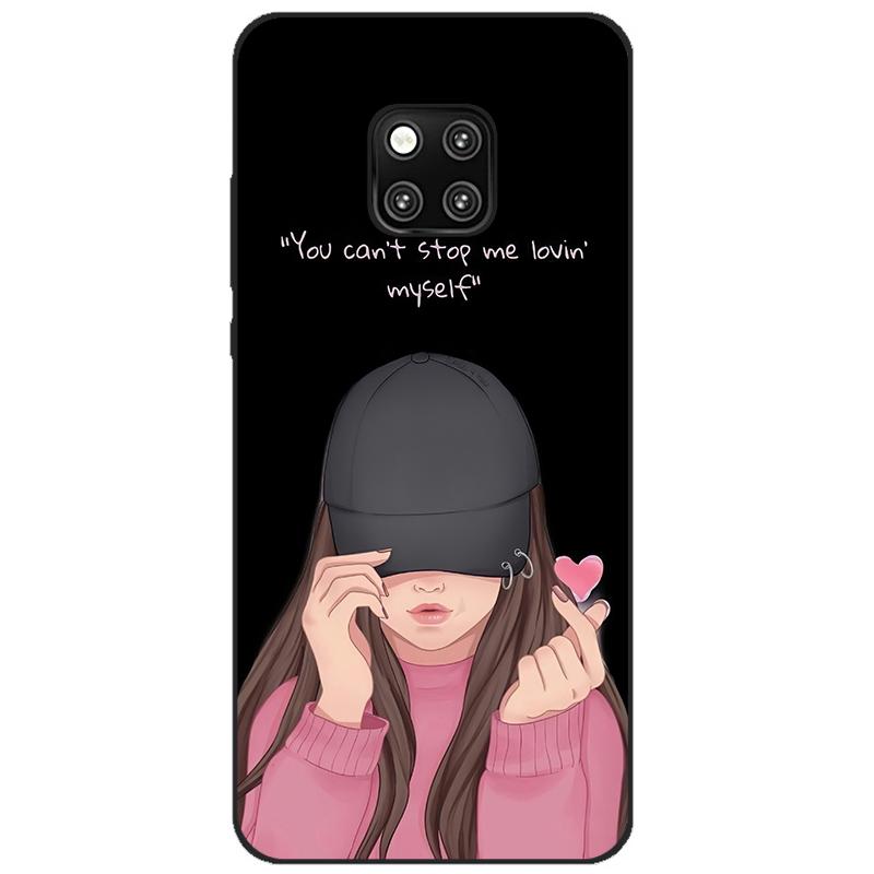 Case For Huawei Mate 20 pro case cover Silicone bumper on For Huawei Mate 20 pro Cover Coque Capa for mate20 flower