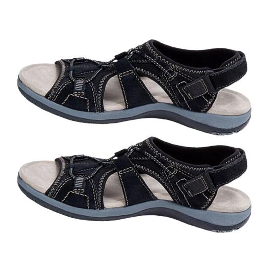 1 пара удобных женских сандалий, удобные летние сандалии для отдыха, пляжа и отдыха с низким верхом