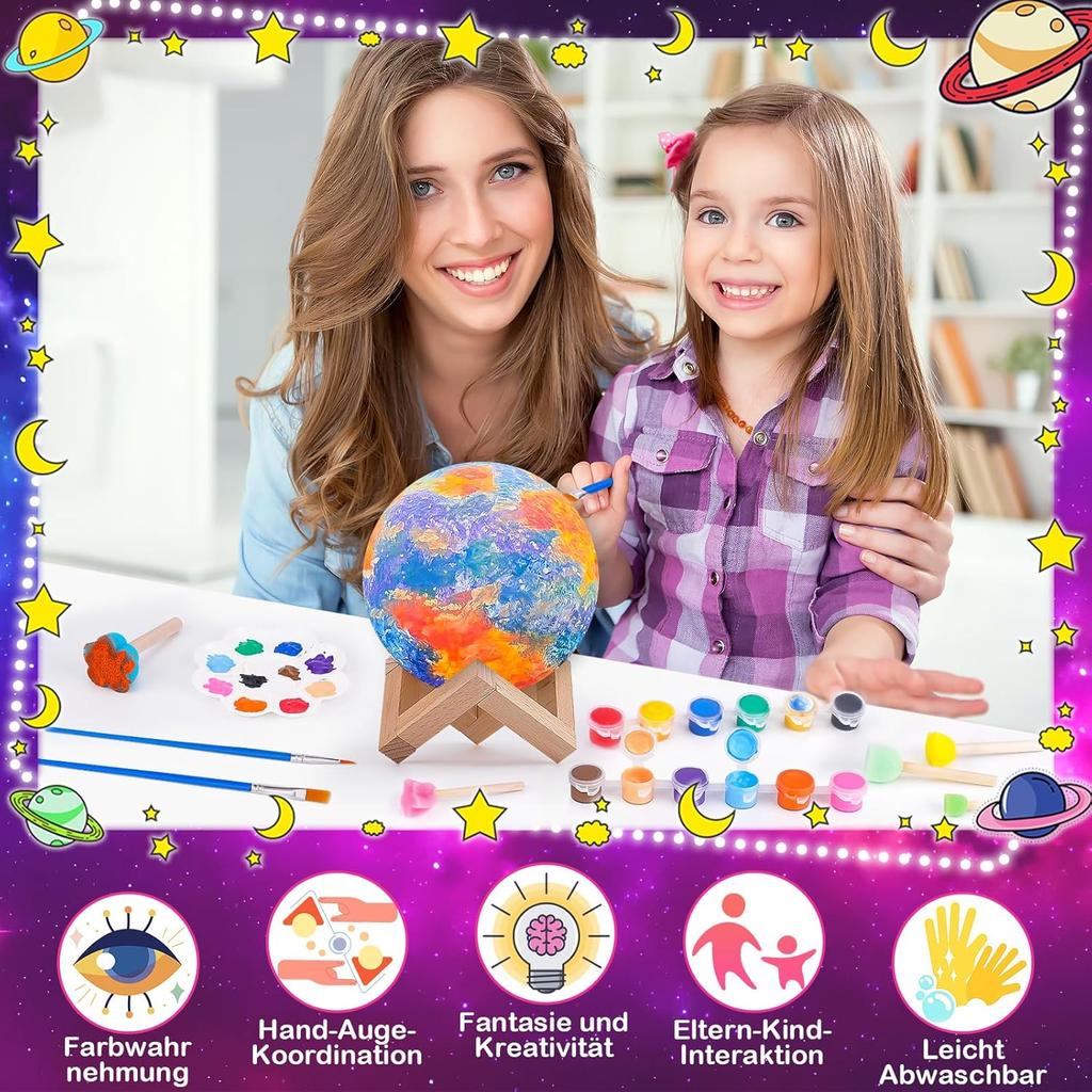 Набор для творчества для детей от 6 до 10 лет:Подарки для девочек 7-11 лет Поделки для девочек 8-11 лет Ночник Детский