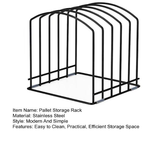 Стеллаж для хранения подносов Металлический органайзер для подносов для кухонной столешницы Стеллаж для разделочных досок Современная универсальная полка-паллет для дома и коммерческого использования