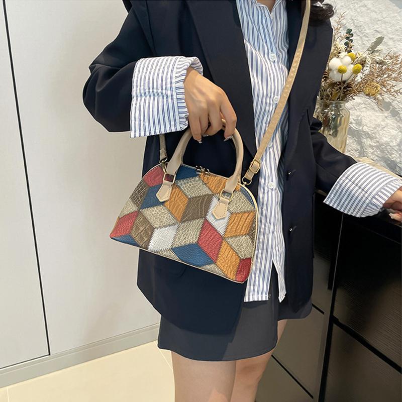 Высококачественные мягкие женские сумки-тоуты из искусственной кожи большой емкости, модные контрастные цветные сумки через плечо, роскошные женские сумки