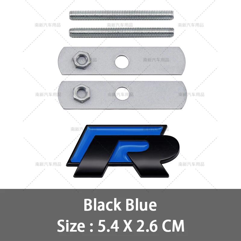 BHD1 GOLF VW For VOLKSWAGEN VW 2026 New 3D Metal R Grill Emblem Badge R line Grille Stickers For Volkswagen VW R Rline Bora Golf GTI