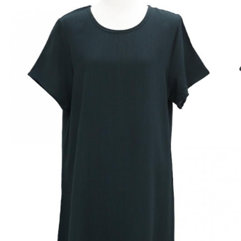Shiz Madam Long Sleeve Pleated Viscose Dress For Mom N2729
