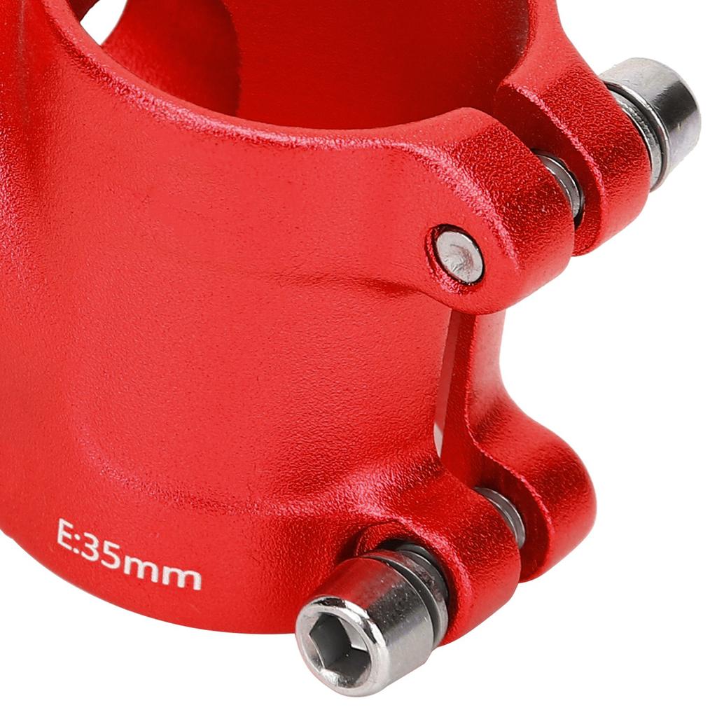 LUNJE 31.8x35mm Bike Handlebar Short Stem Riser Aluminum Alloy Hollow Stem