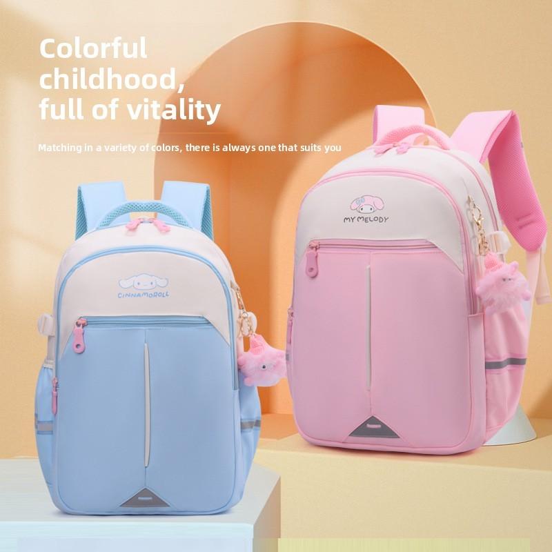 Cinnamoroll Kuromi Melody Backpack With Antiload And Spinal Protection For First To Third Grade Students