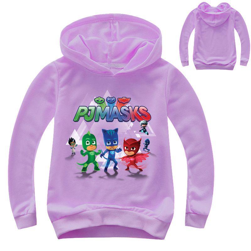 Superhero Pj Masks Kids Long Sleeve Hoodie Stylish And Comfortable Sweatshirt Top