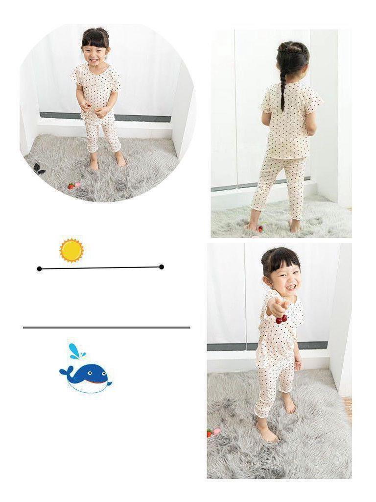 Kids' Summer Airy Pajama Set – Short-Sleeved, Two-Piece Outfit for Boys and Girls, Indoor/Outdoor Wear