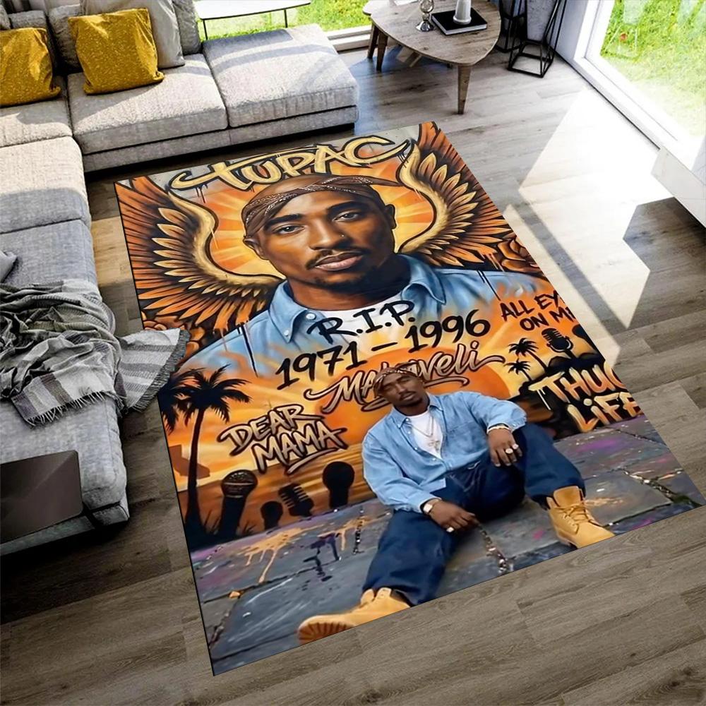 2pac Floor Mat Suitable for Playrooms Entryway Dining Room Balcony Anti-slip Rug Anime Office Decor Perfect Gift for Friends & Family