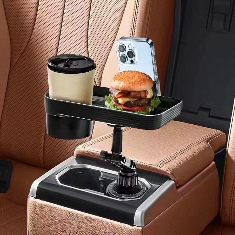 Adjustable Car Cup Holder Tray Rotatable Car Cup Bracket Car Tray Table Mobile Phone Holder