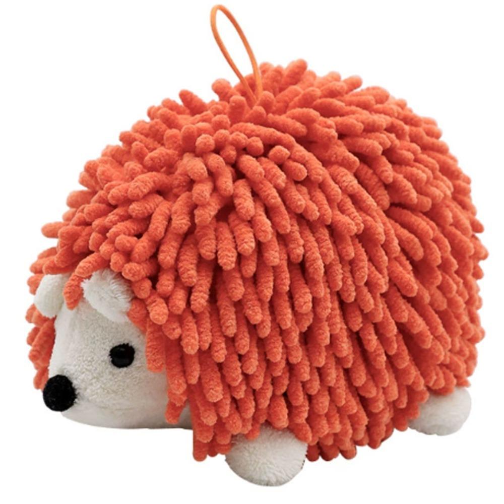 New Soft Hedgehog Chenille Hand Towel Hanging Fluffy Chenille Towel Fast Drying Super Absorbent Funny Hand Towel