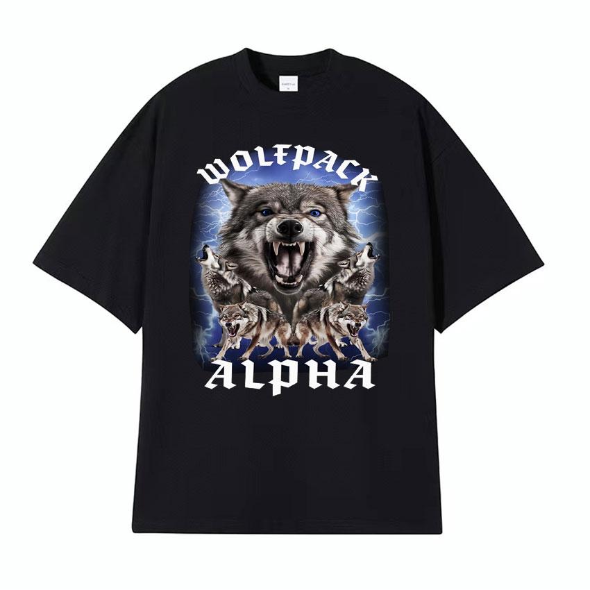 If They Talk Behind Yo Back Fart Wolf Literally Me Funny Meme Emo Tshirt Mens Clothing Harajuku Retro Oversized Cotton T Shirt