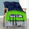 Seattle Seahawks Customize Your Name Blanket Gift Personalized Blanket Comfortable Great For Bed Sofa Nap Office Allseason Use