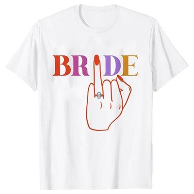 Красочная футболка для невесты и команды, забавные свадебные футболки для невесты, топы для девичника, прощальной вечеринки, девичника