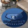 Grizzly Marks Logo Design Round Rug for Livingroom,Bedroom, Palyroom, Chair Rug, Area rug, Circle Carpet, Large Size Fan Christmas gift