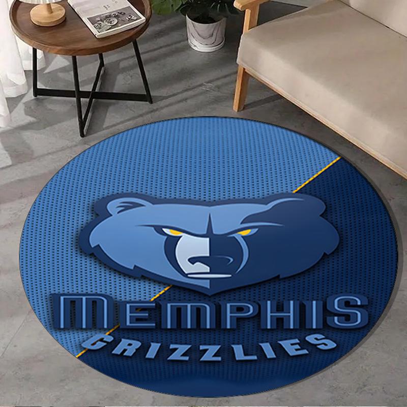 Grizzly Marks Logo Design Round Rug for Livingroom,Bedroom, Palyroom, Chair Rug, Area rug, Circle Carpet, Large Size Fan Christmas gift