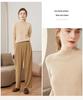 Women's Cashmere Half-High Neck Slim-Fit Sweater – Soft, Smooth, and Stylish Design