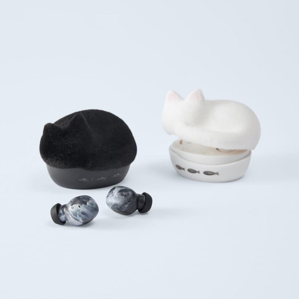 Radius True Wireless NEKO true wireless cat fluffy flocked fully TWS HP-C28BTF Earphones earphones, earphones, version, wireless, AAC, lightweight,