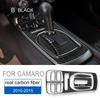 Real Soft Carbon Fiber Gear Shift Panel Trim for Chevrolet Camaro 2010-2015