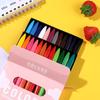 6/12/24/36 Colors Non Dirty Hand Washable Triangular Plastic Crayon Student Oil Painting Stick Early Childhood Education Tools