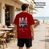 Men's Short Sleeve T-Shirt - Breathable Day of the Dead Themed Creative 2D Print, Comfortable Casual Daily Wear