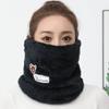 1/2PCS Thickened Warm Neck Gaiter Face Mask Unisex Windproof Breathable Fleece Neck Warmer for Outdoor Cold Weather Sports