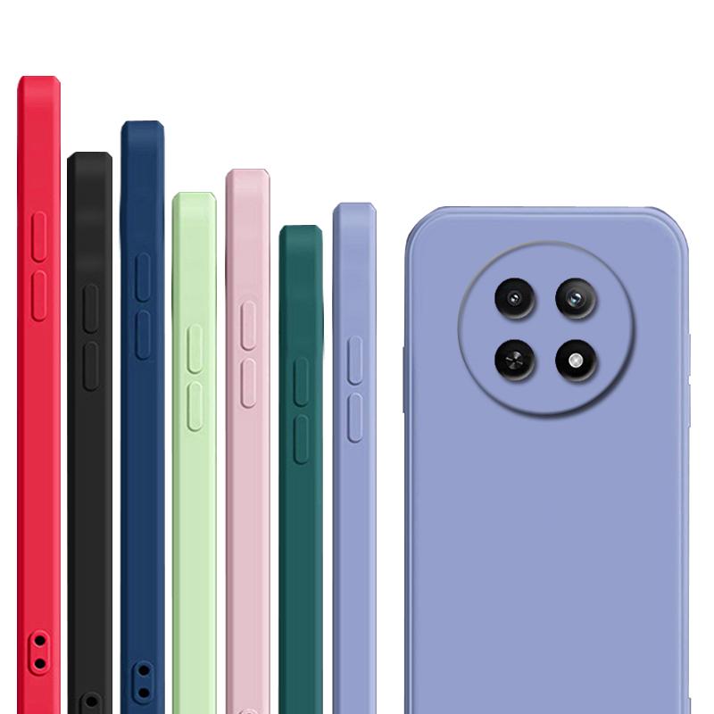 For Cover Realme 12 Case Cover for Realme 12 5G Phone Shell Bumper Liquid Silicone Back Case for Realme 12 5G