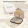 7-Day Pill Organizer - Portable Travel Pill Box with Daily Compartments for Medication/Vitamins