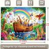 2D плоский дизайн, цельный фон для вечеринки «Ковчег Ноя», подходит для украшения дома и комнаты, применим во все четыре сезона