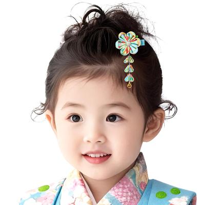 [OTAKUMARKET] Украшение для волос Сити-Го-Сан для детей 3-7 лет, 753, Выпускная церемония, Хакама, Юката, Кимоно, Японская одежда, С колокольчиком,