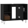 Bathroom Cabinet Black 80x33x60 cm Particleboard