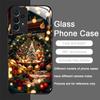 Funny Christmas Tree Gift Snowy Town Scenery Creative Phone Case for Samsung Galaxy S25 Ultra S24 S23 Plus S22 S21 S20 FE Cover