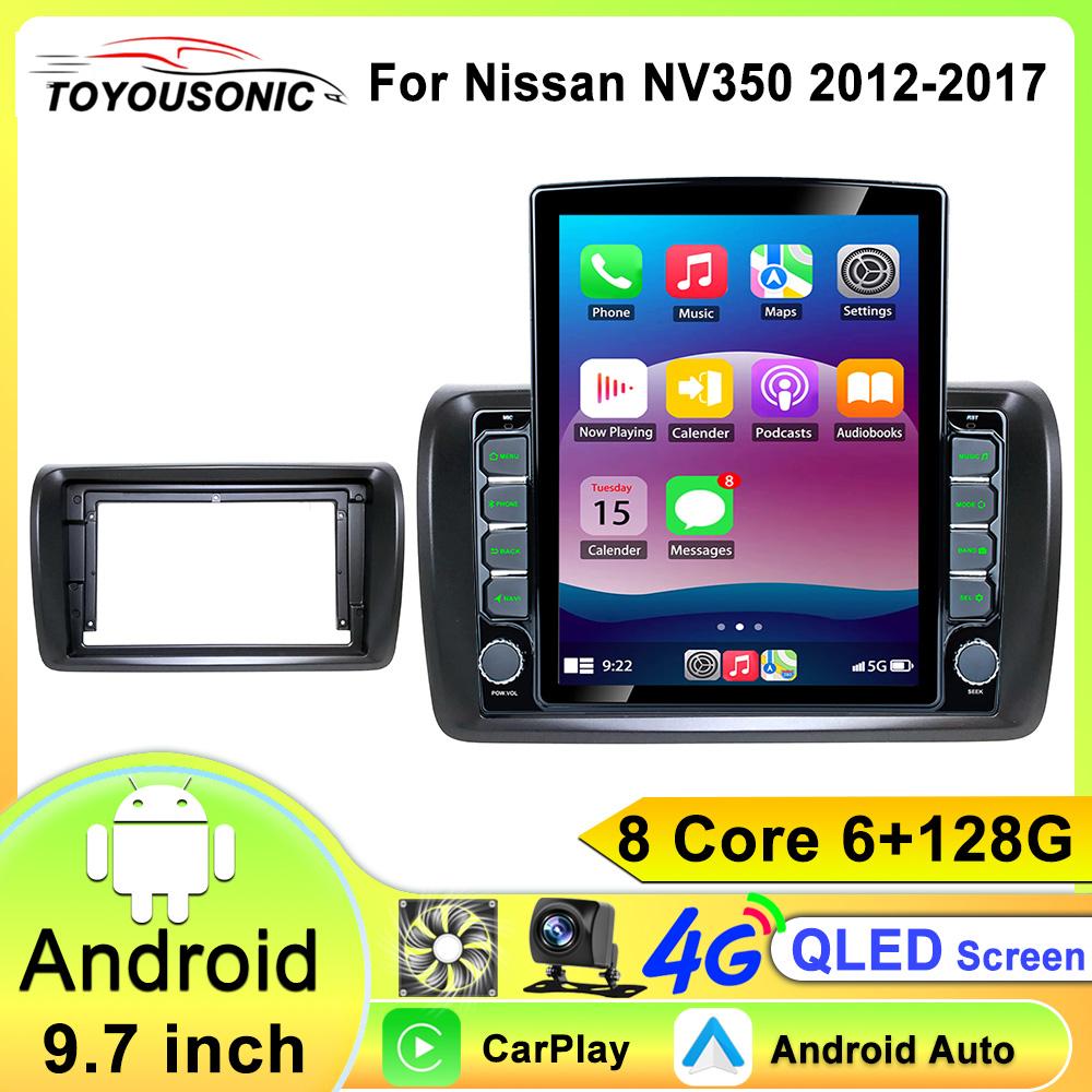 Android 13 Carplay Auto для Nissan NV350 2012-2017 Автомобильный Радио Мультимедиа Видео Плеер Навигация GPS Нет 2Din 2 Din DVD DSP 4G