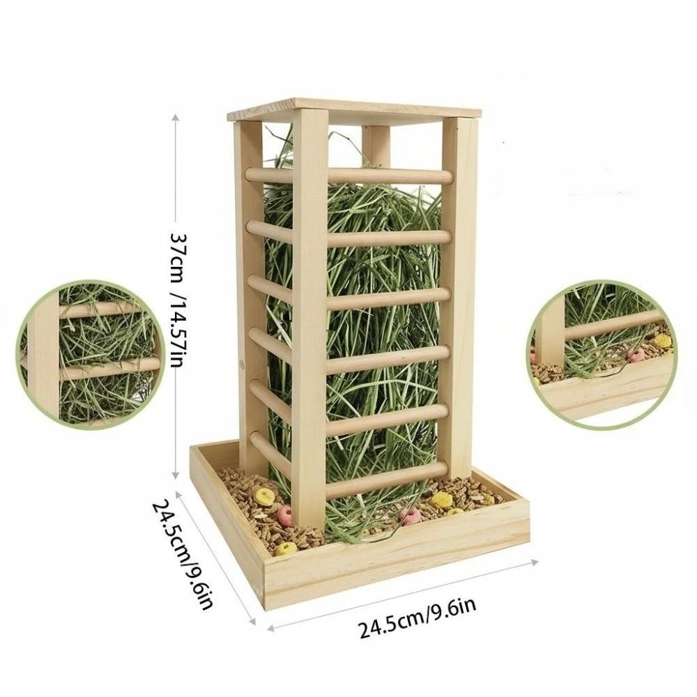 Durable Hay Feeder Detachable Rabbit Hay Rack Pet Grass Rack Guinea Pig Feeder Pet Habitat