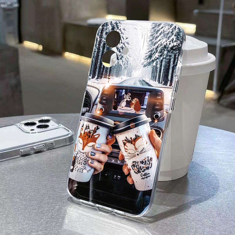 Autumn Coffee Phone Case For IPhone 17E 16 13 ProMax 11 15 14 Plus 12 Air 16E 17 Silicome Shockproof Funda Soft Protective Cover