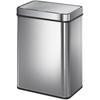 50 L Sensor Can, Sensor Bin with Soft-Close Lid, Fingerprint-Proof Stainless Steel, Silver Tone