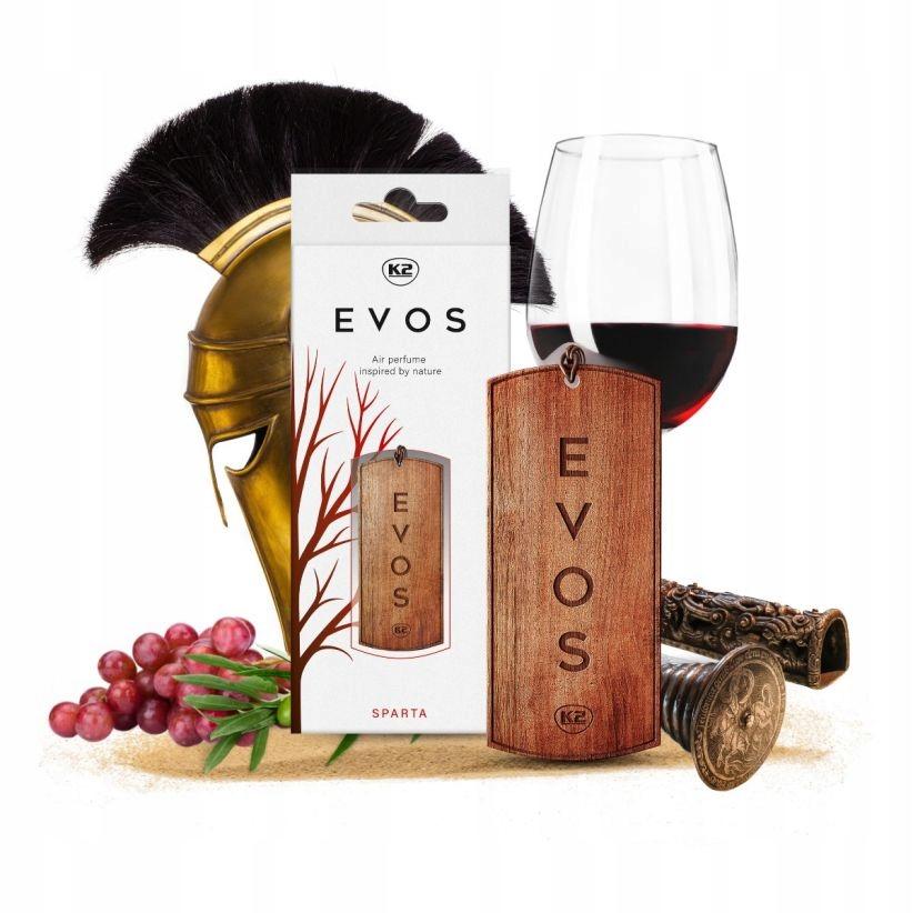 K2 EVOS SPARTA WOODEN HANGING CAR FRAGRANCE