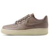 Кроссовки женские Air Force 1 07 Mink Brown Puffy Swoosh светло-хаки черного цвета HF2014-200